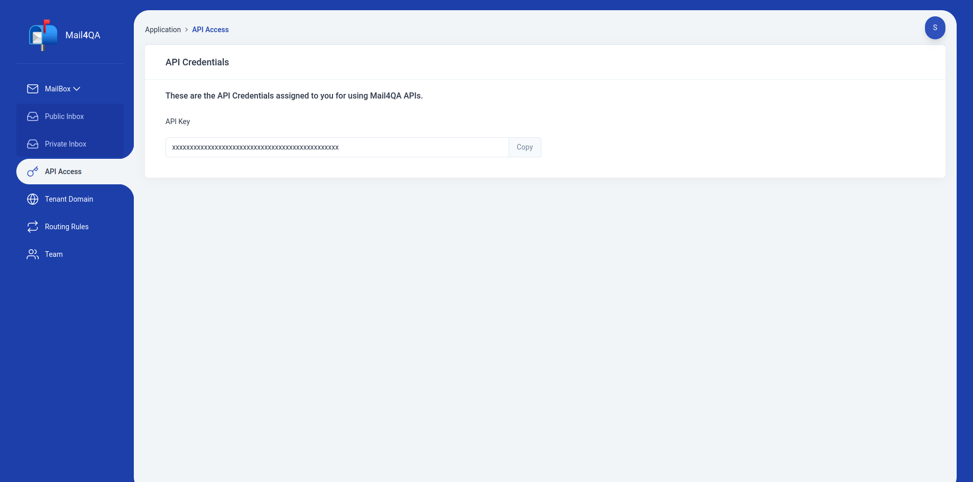 API Credentials